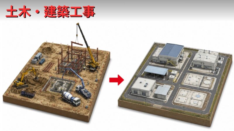 土木・建築工事のイラスト